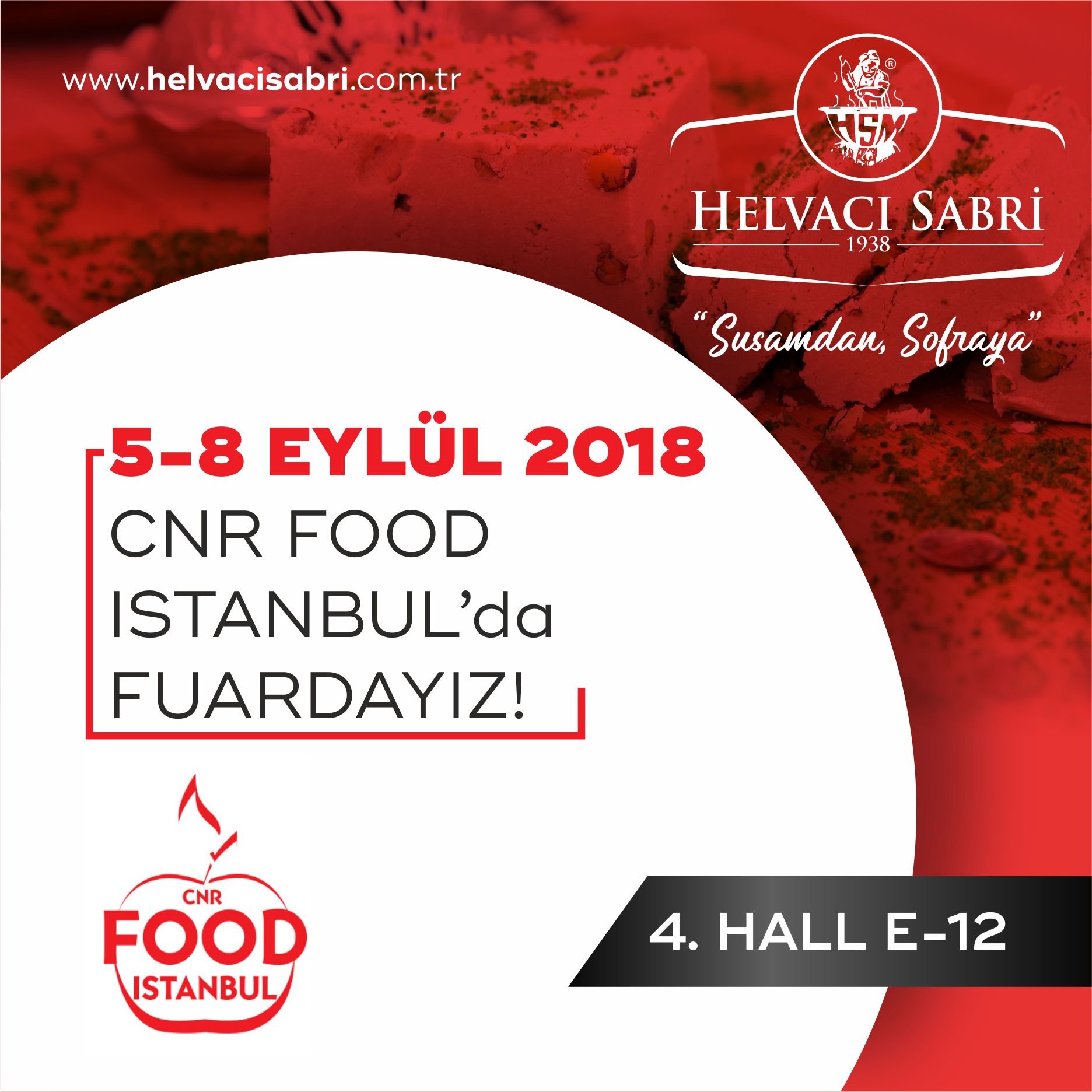 CNR FOOD ISTANBUL Fuarındayız !